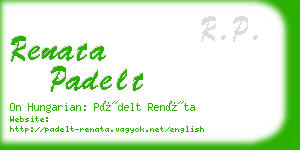 renata padelt business card